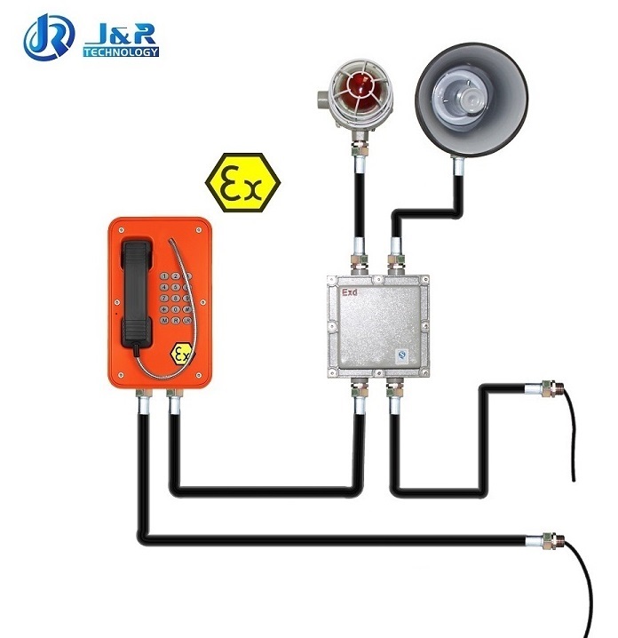 Взрывозащищённый телефон J&R JREX103-FK-HB-SIP